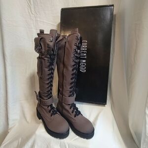 Current Mood Women's Brown Lace-Up Boots